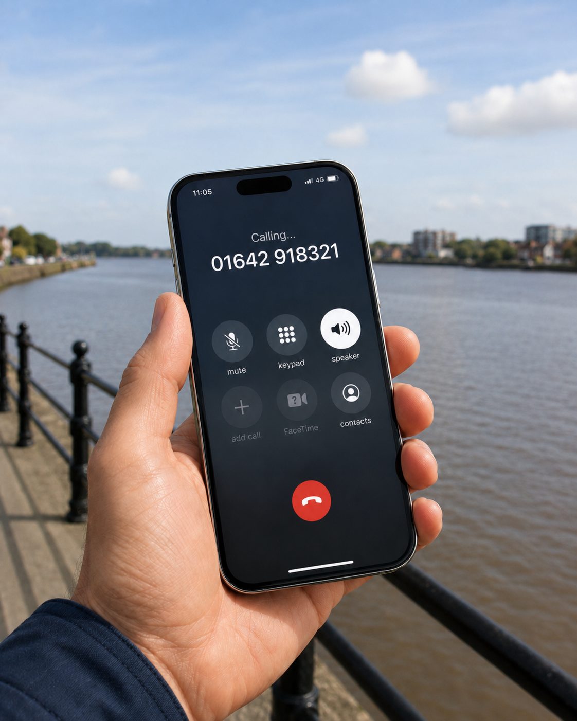 Calling Tees River Rescue from the riverside